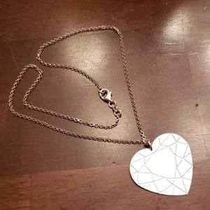 Sterling silver heart necklace ♥